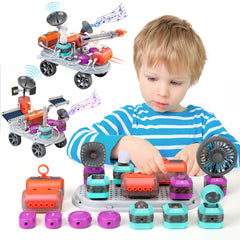 201PCS Circuit Board for Kids 110 Projects STEM Science Kit for Boys 8-14