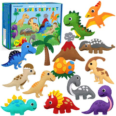 CiyvoLyeen Dinosaur Sewing Craft Kit DIY Kids Craft and Sew Set