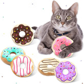CiyvoLyeen 6 Pack Donut Cat Catnip Toys