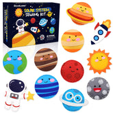 CiyvoLyeen Space Sewing Kit for Kids, Solar System DIY Activity Craft