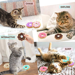 CiyvoLyeen 6 Pack Donut Cat Catnip Toys