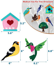 Wild Birds Sewing Craft Kit Set of 12