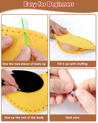 Wild Birds Sewing Craft Kit Set of 12