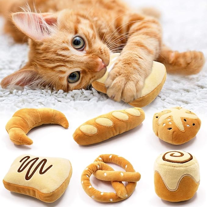 Bread Catnip Toys Cat Toys  ﻿