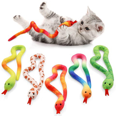 CiyvoLyeen 5 Pack Snake Cat Toys Catnip Toys