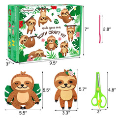 CiyvoLyeen Sloth Sewing Craft Kit for Kids