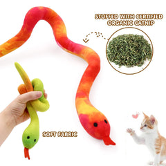CiyvoLyeen 5 Pack Snake Cat Toys Catnip Toys