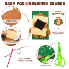 CiyvoLyeen Sloth Sewing Craft Kit for Kids