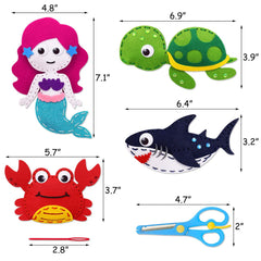 Sea Animals Sewing Kit Set of 12